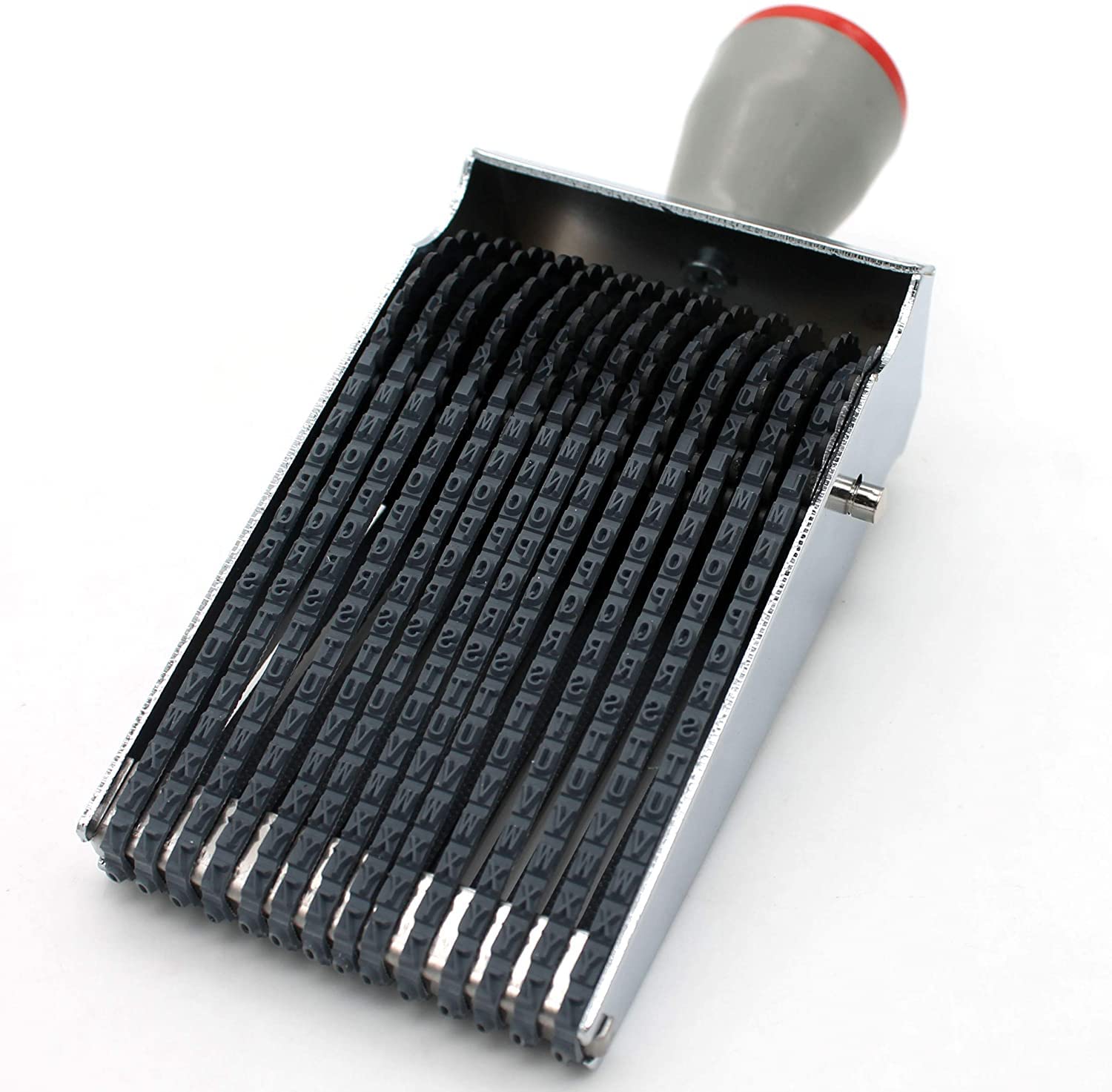 SYOSI DIY Numbering Stamp, 14 Digits Roller Stamp with 10 Digits & 26 Alphabet Rolling Stamp, Personalized English Alphabet Number Symbol Address Stamp