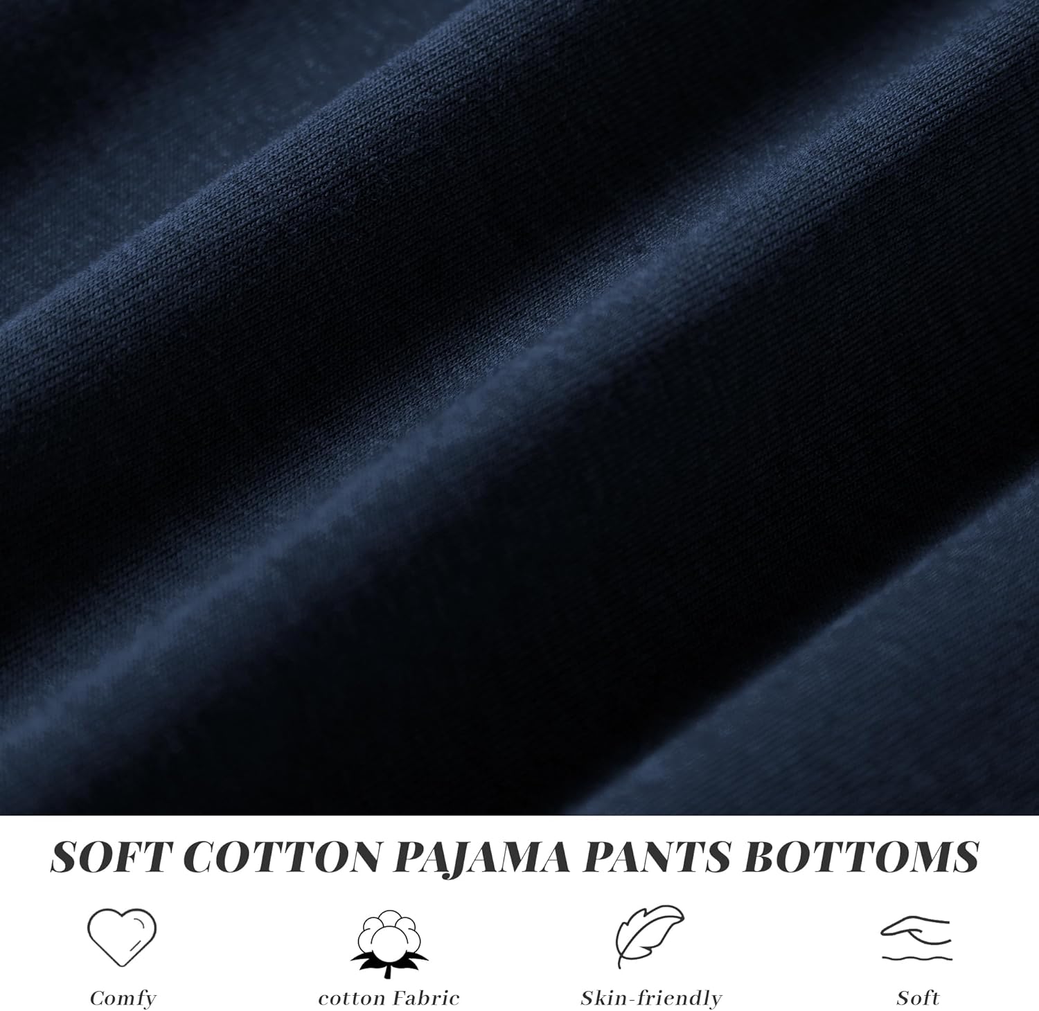 Vulcanodon Mens Cotton Pajama Pants Lightweight Soft Sleep Bottoms with Pockets and Button Fly Lounge PJ - Image 2