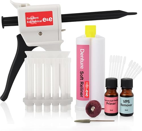 E&E Upper and Lower Denture Soft Reline Kit