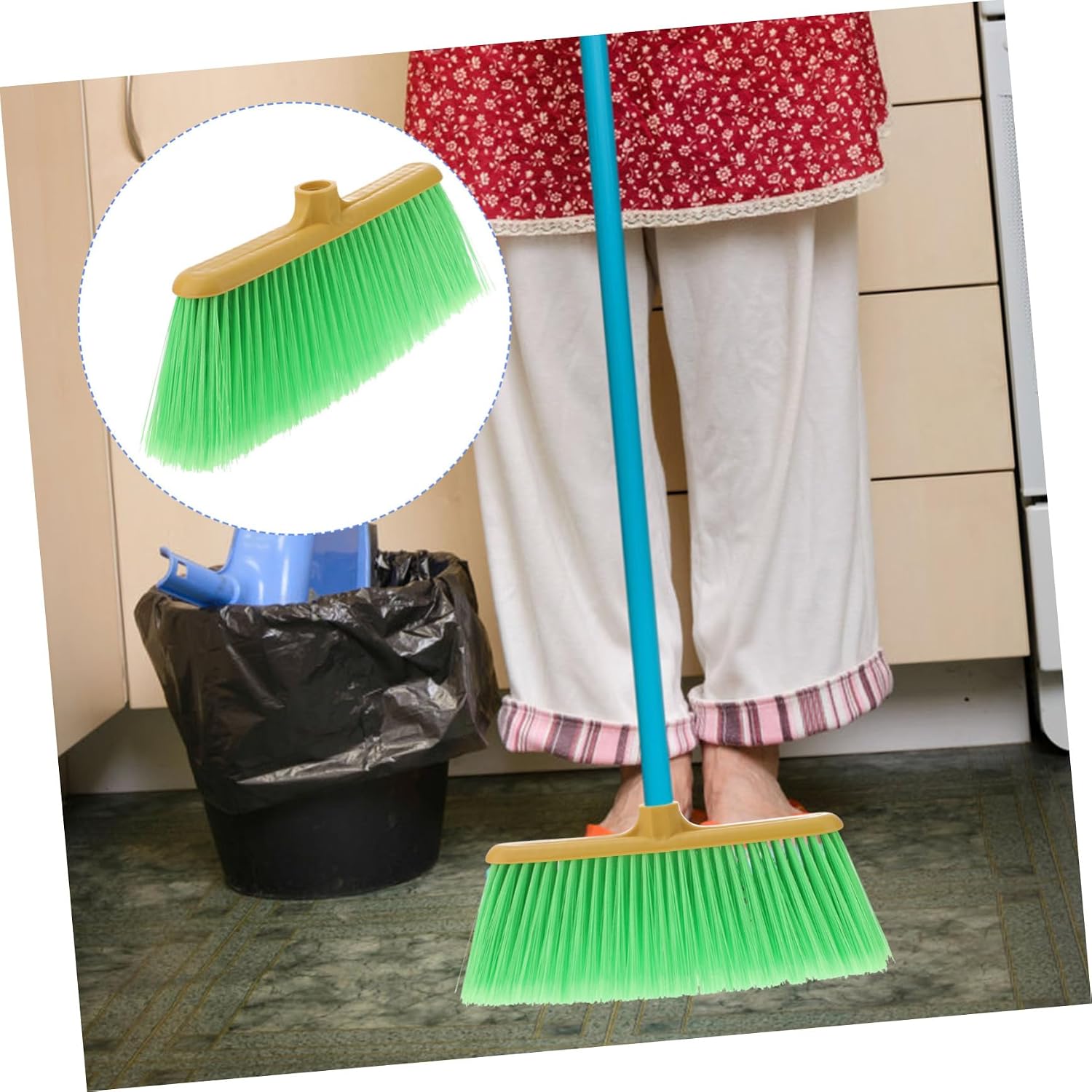 Ipetboom Cleaning Broom Head Replacement Broom Head for Office Home Kitchen Courtyard