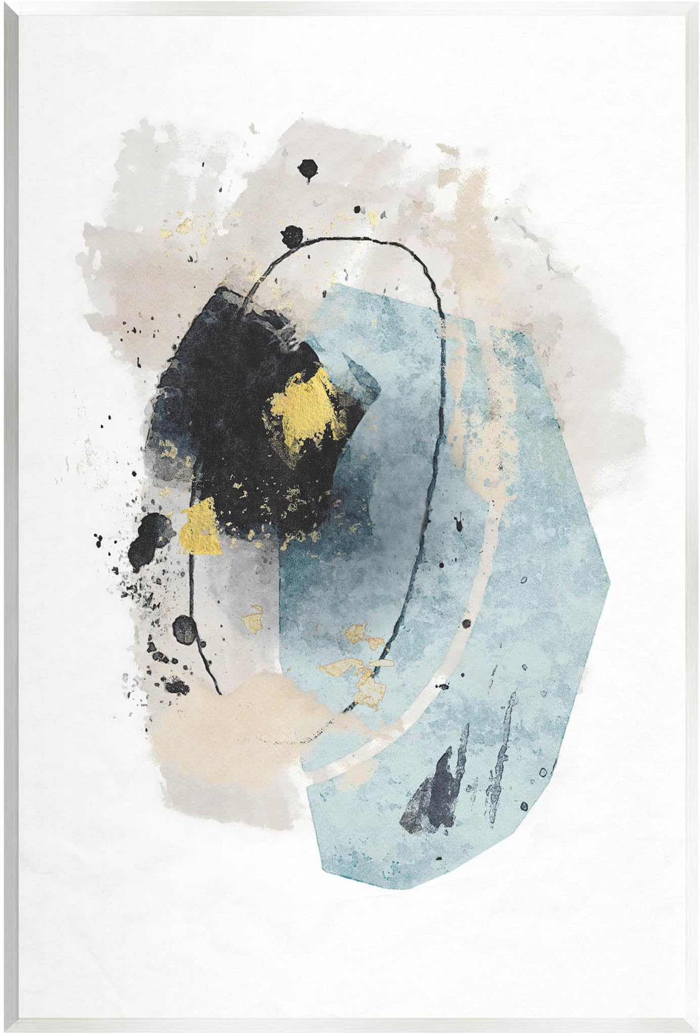 Stupell IndustriesGlam Accent Contemporary Shapes Wood Wall Art, Design by Suzanne Nicoll