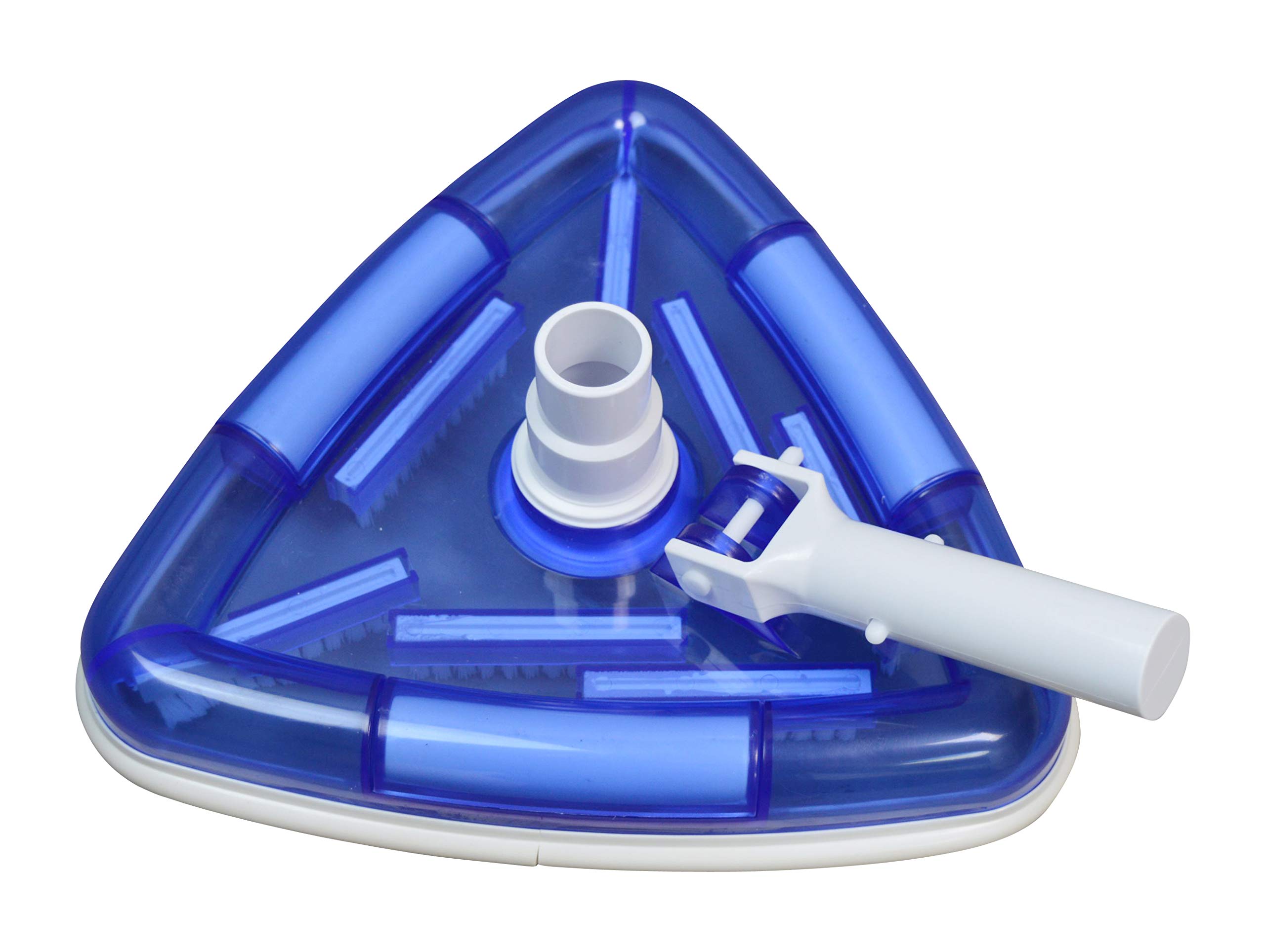 Spiranto - Aspirador de Suelo para Piscina (3 Esquinas), diseño Triangular, Color Azul y Blanco