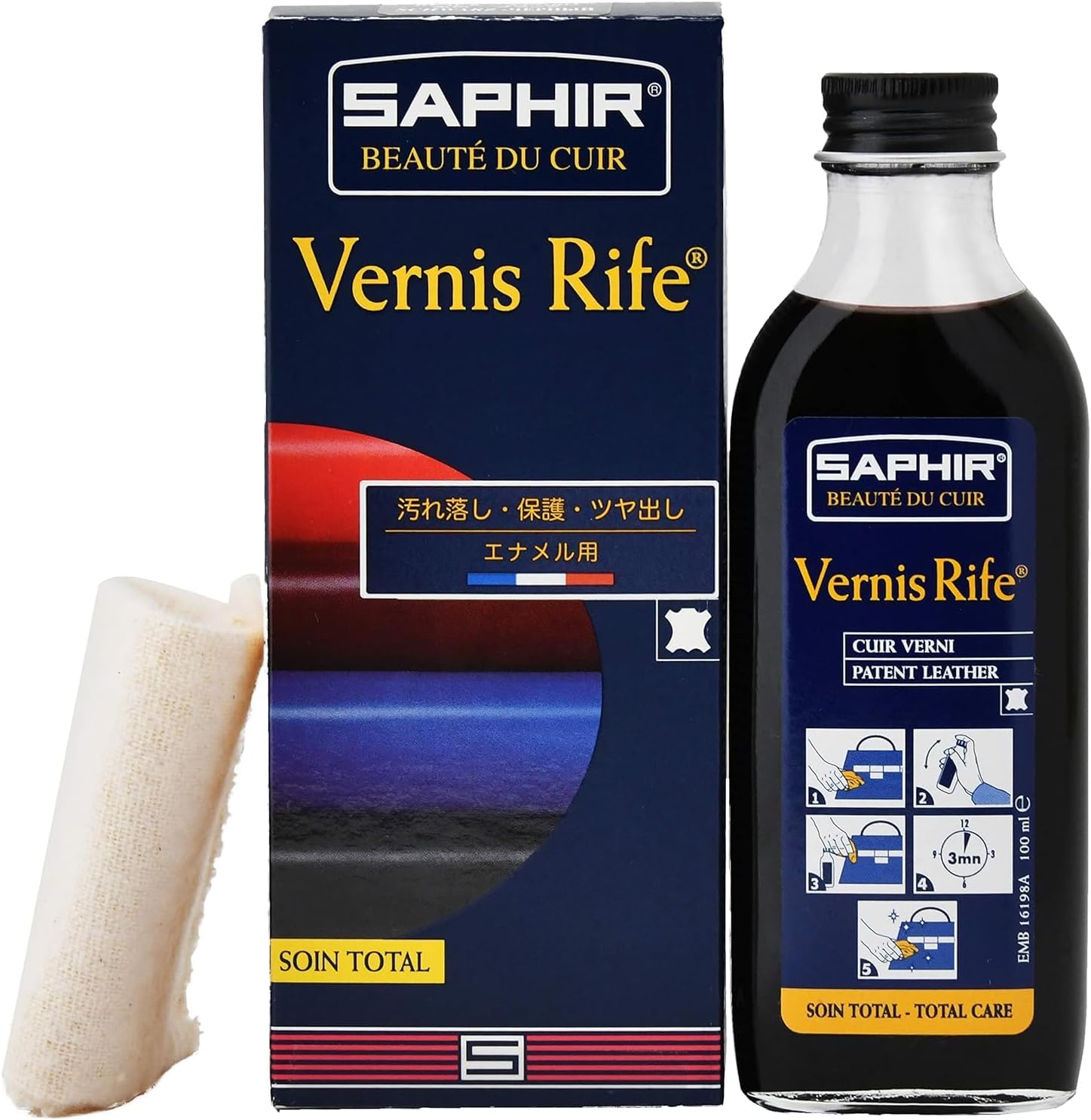 Saphir Varnish Rife Liquid 100ml - Black