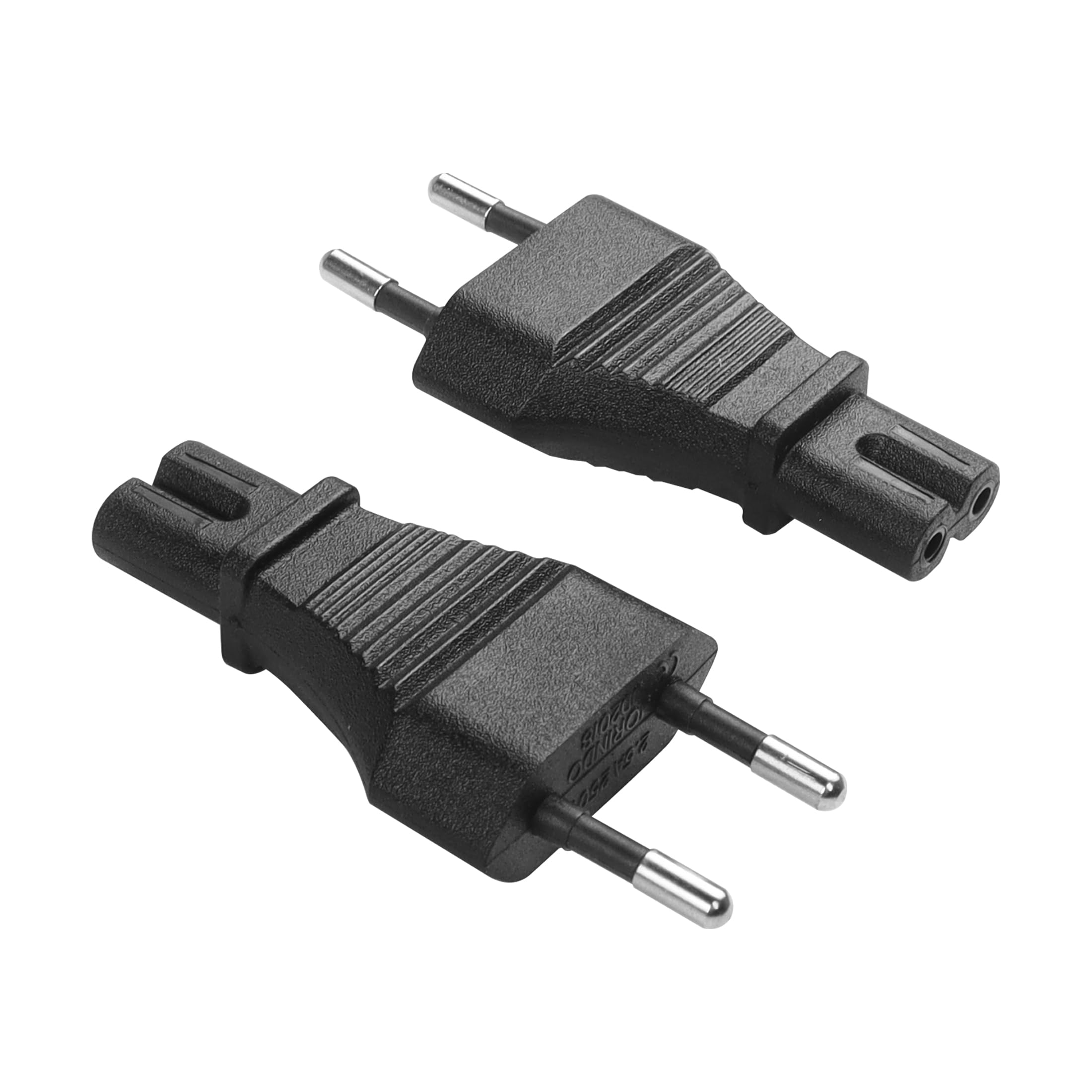 Cavo Alimentazione 2 In 1 IEC C14 A C7 + Presa Euro - Splitter Per PC, Monitor, TV - 30 Cm