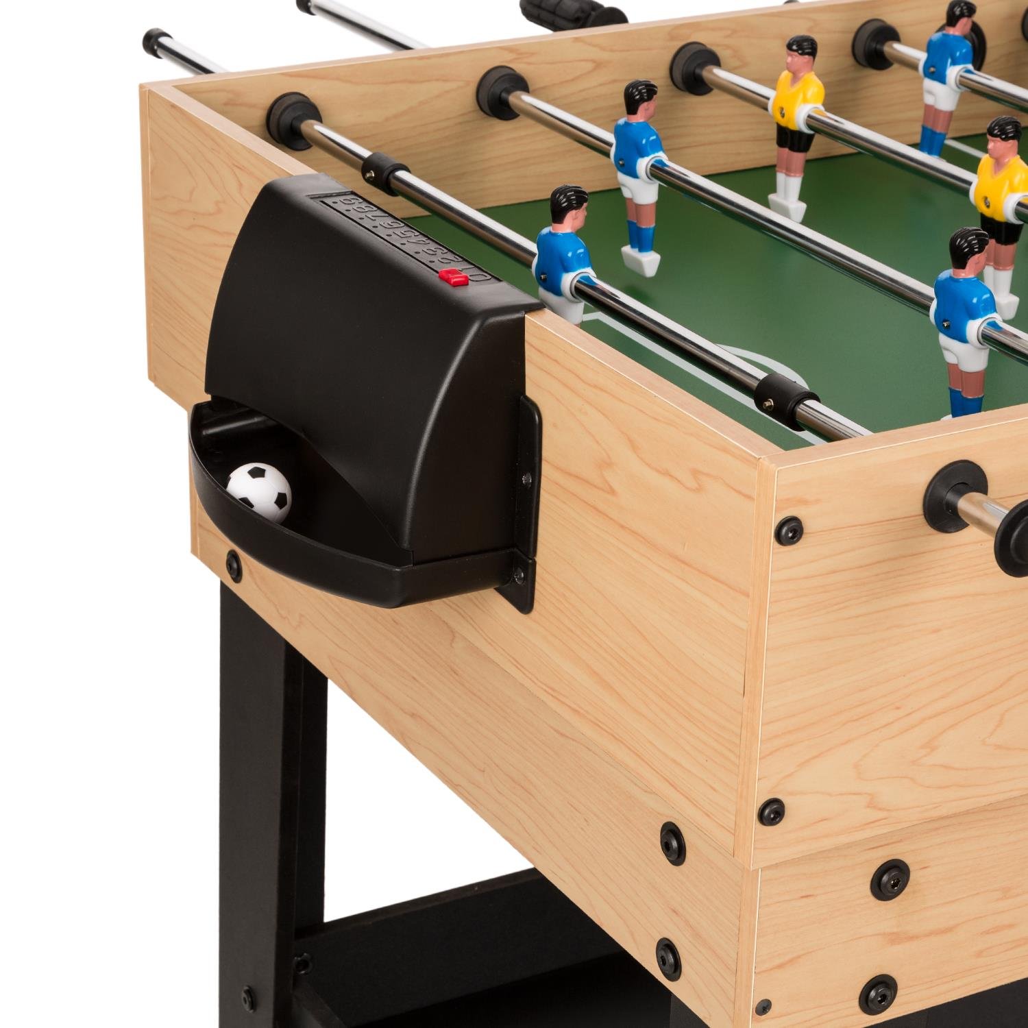 OneConcept Game-Star - Table multijeux Pliable, Table Billard Pliable, Babyfoot de Table, Pieds réglables, Description complète des Jeux, Dimensions 105 x 71 x 58 cm (lxhxp)