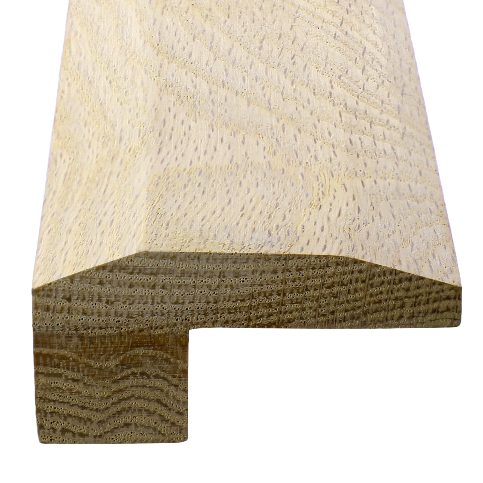 Kigley Solid Red Oak Interior Threshold Wood Overlap Threshold Doorways Reducer Threshold, 36 Inches Long (Right Angle Style)