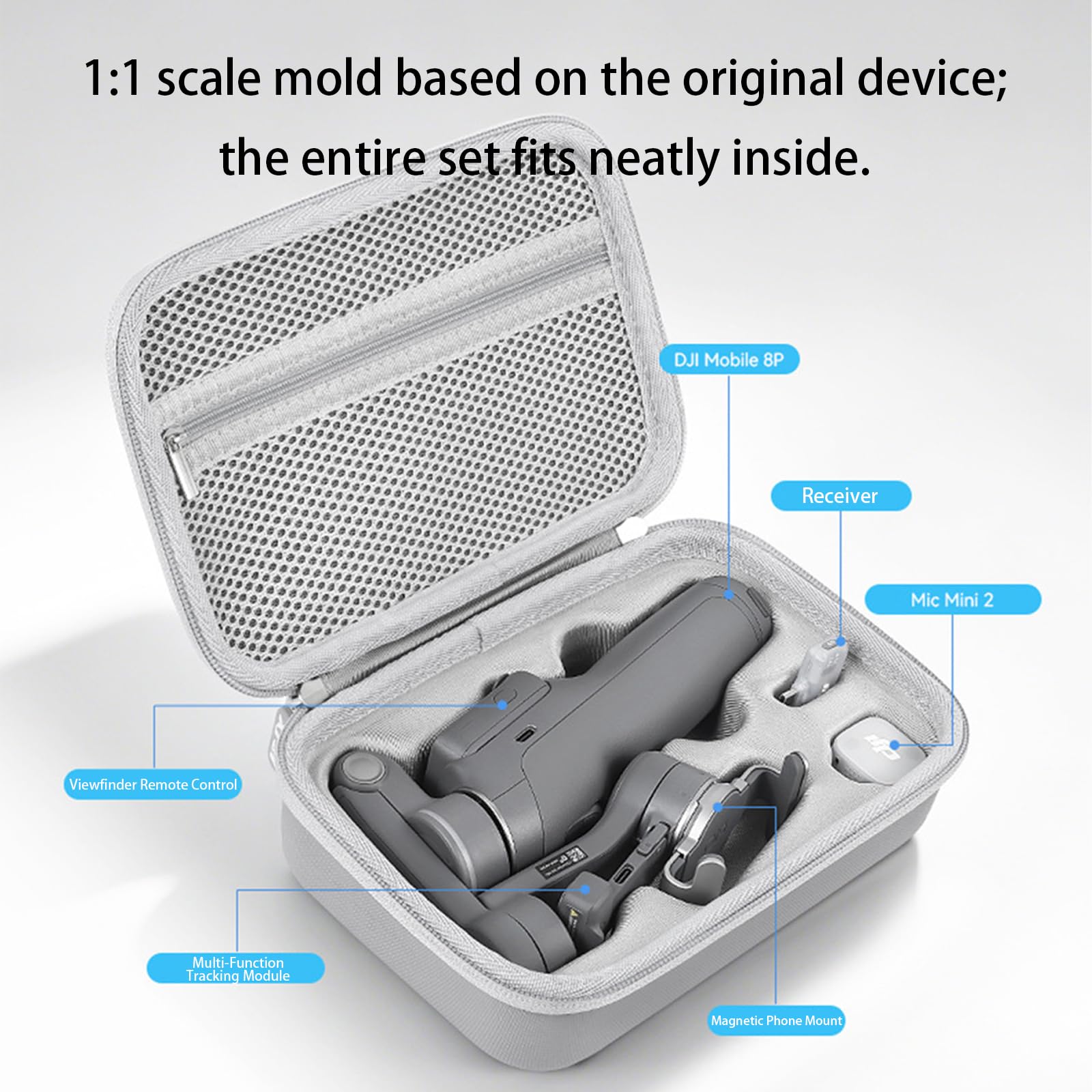 Étui pour DJI Osmo Mobile 8P, Étui de Protection Sangle/Poignée Accessoires pour DJI Osmo Mobile 8P, Étanche, Résistant aux Chocs