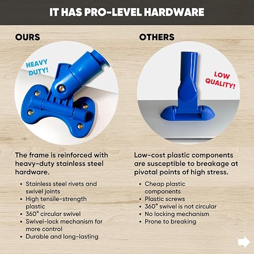 Miniatura 10 de Paquete de 3 cabezales de repuesto para mopa de cincha, mopas de microfibra para limpieza de suelos. Trapeador de pared con almohadillas lavables