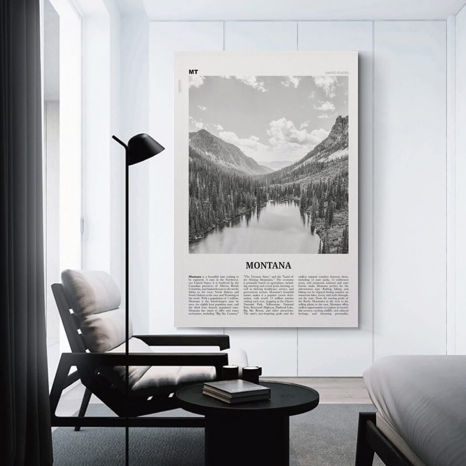 Amazon.com: Montana Print Black And White Mountain, Montana Wall Art,  Montana Poster, Montana Photo, Montana Wal Canvas Poster Wall Art Decor  Print Picture Paintings for Living Room Bedroom Decoration 12x18inch(3:  Posters &