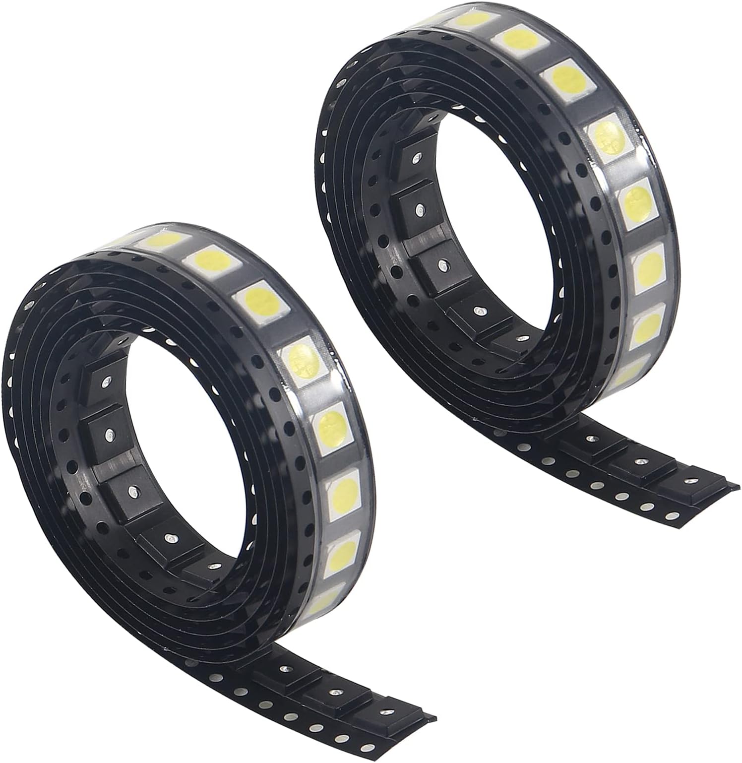 AEDIKO 200pcs 5050 SMD LED Diode Lights White 6000K Super Bright Lighting Bulb Lamps Electronics Components Light Emitting Diodes 5mm x 5 mm
