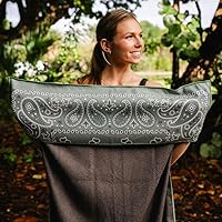 Vista 17 de Sprints Toalla atlética para correr, tamaño completo, funda de asiento de automóvil, microfibra de rendimiento (Retro Sunset)