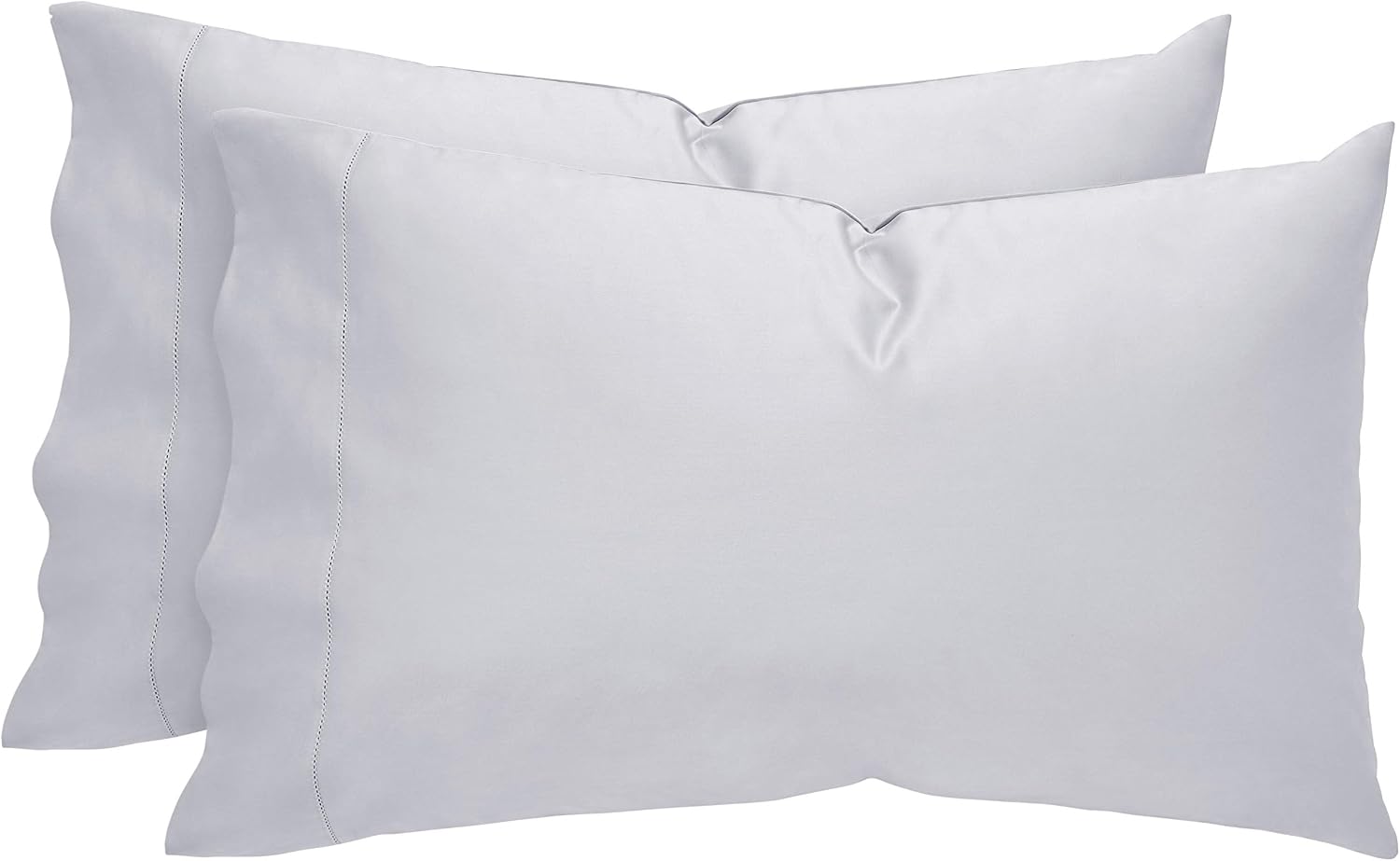 Amazon Brand – Stone & Beam 100% Supima Cotton Pillowcase Set, Set of 2, Soft and Easy Care, King, Cloud