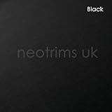 Faux Leather Fabric Smooth Vinyl Leatherette Light Upholstery Crafts Material,16 Colours,Durable & Tough Luxurious Nappa,Neotrims UK. Black, 1 Meter - Image 4