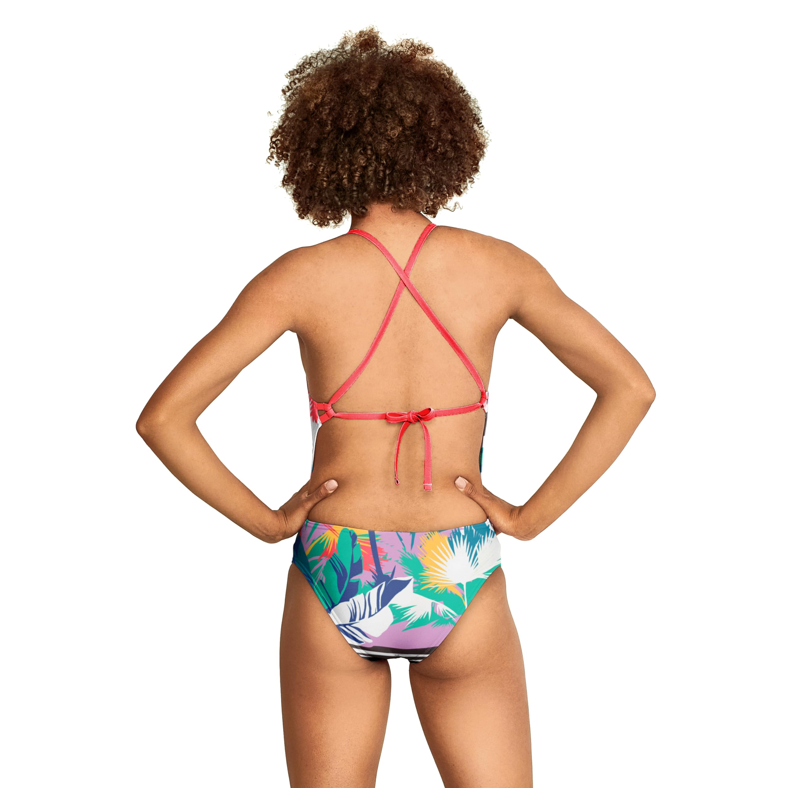 Speedo Traje De baño De Una Pieza Endurance Turnz Tie Back Impreso Costume da Bagno in Un Pezzo Donna (Pacco da 1)