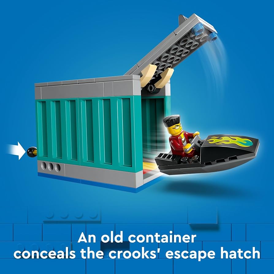 Amazon.co.jp: LEGO City Police Speedboat and Crooks' Hideout Boat