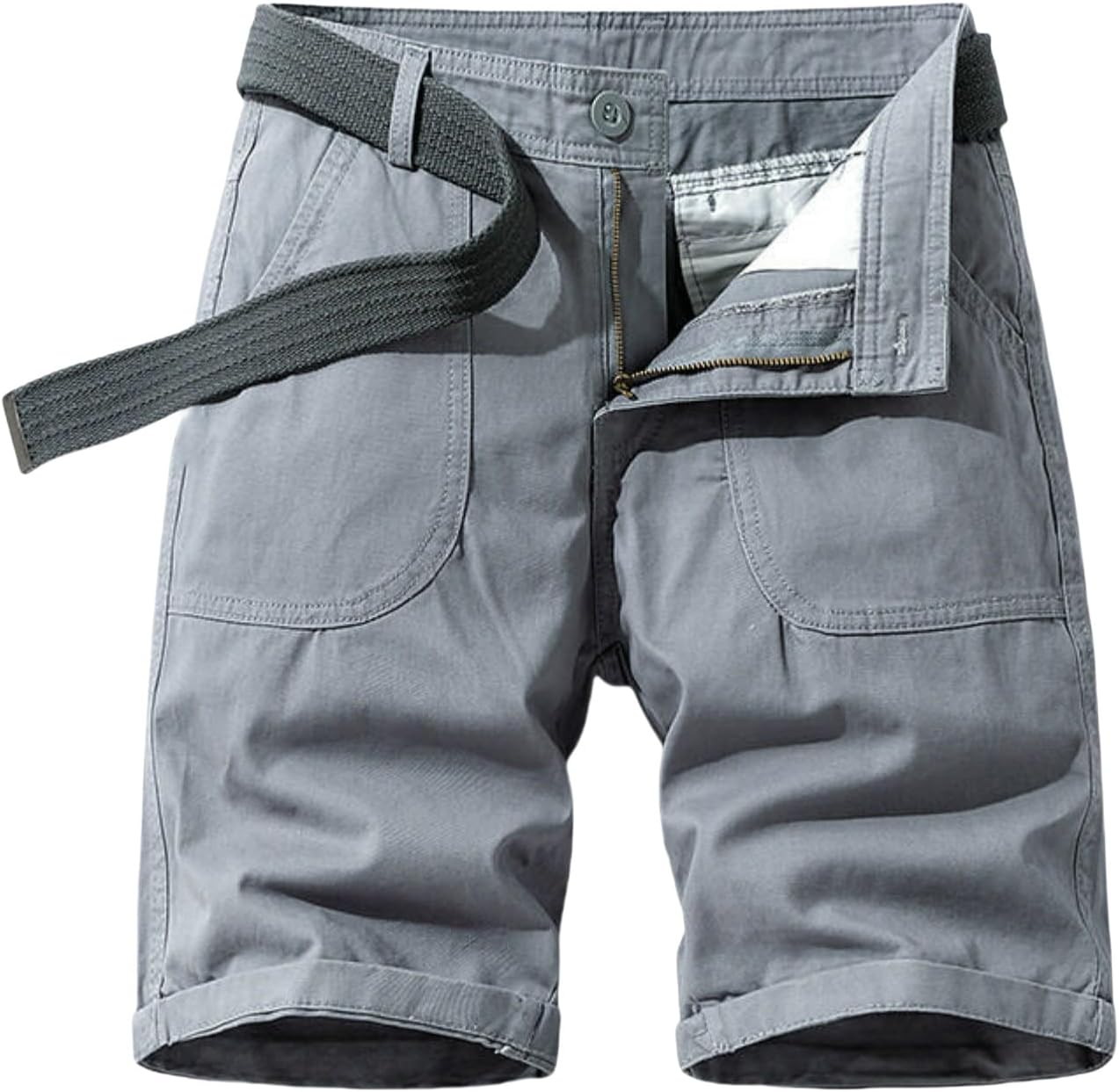 Men's Summer Outdoor Casual Shorts,Loose Fit Multi-Pocket Workwear Cargo