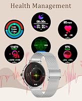BOCLOUD Okosóra Férfi Női Smartwatch iPhone Android Telefonhoz, IP68 Vízálló Pulzusmérő Véroxigén Alvásmonitor Fitness Tracker Sportmódok 5