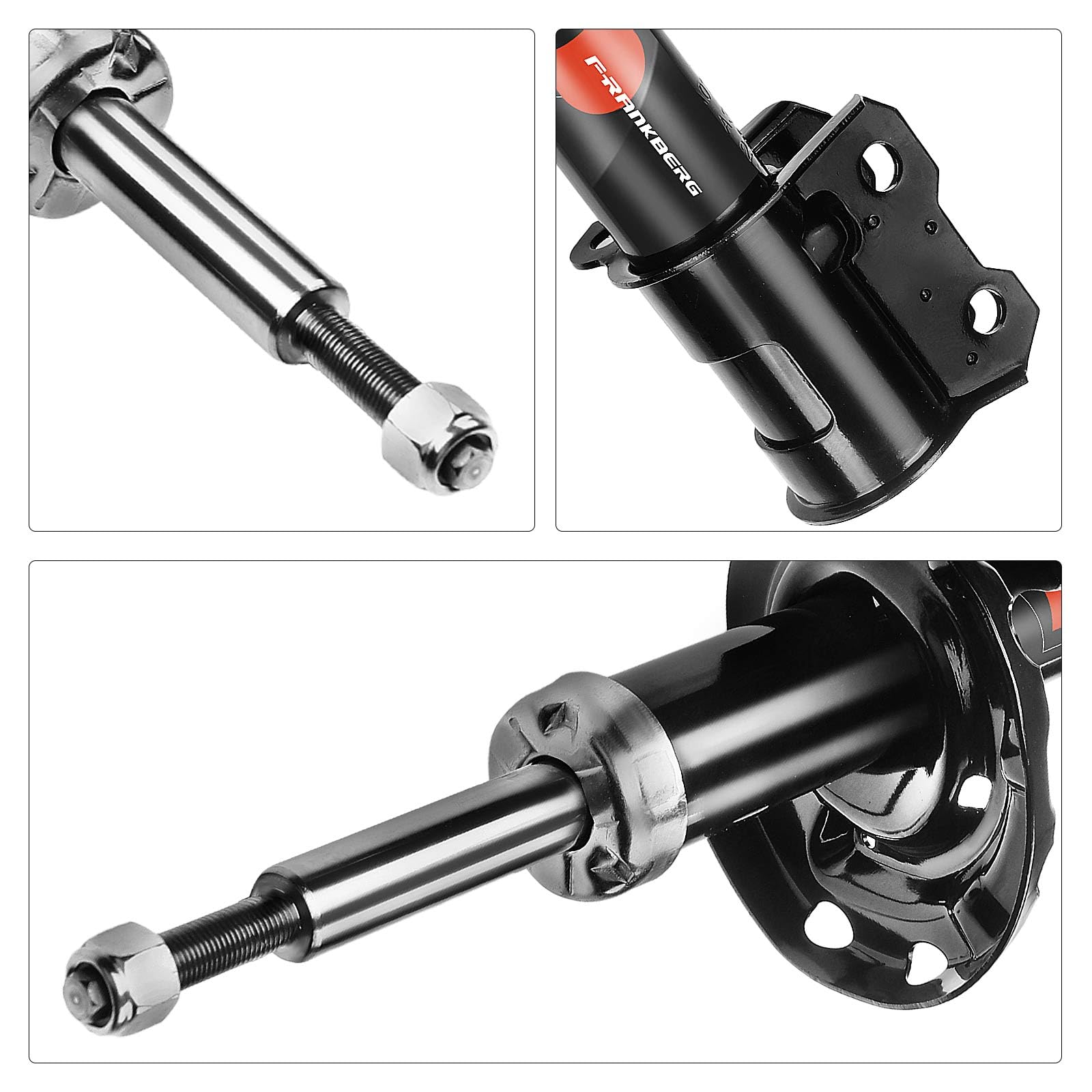 Frankberg 2x Presión del gas del amortiguador Eje Delantero Compatible con Combo 2001-2012 Corsa C 2000-2012 Meriva 2003-2010 Tigra Twintop 2004-2009 Sustituir# 344044