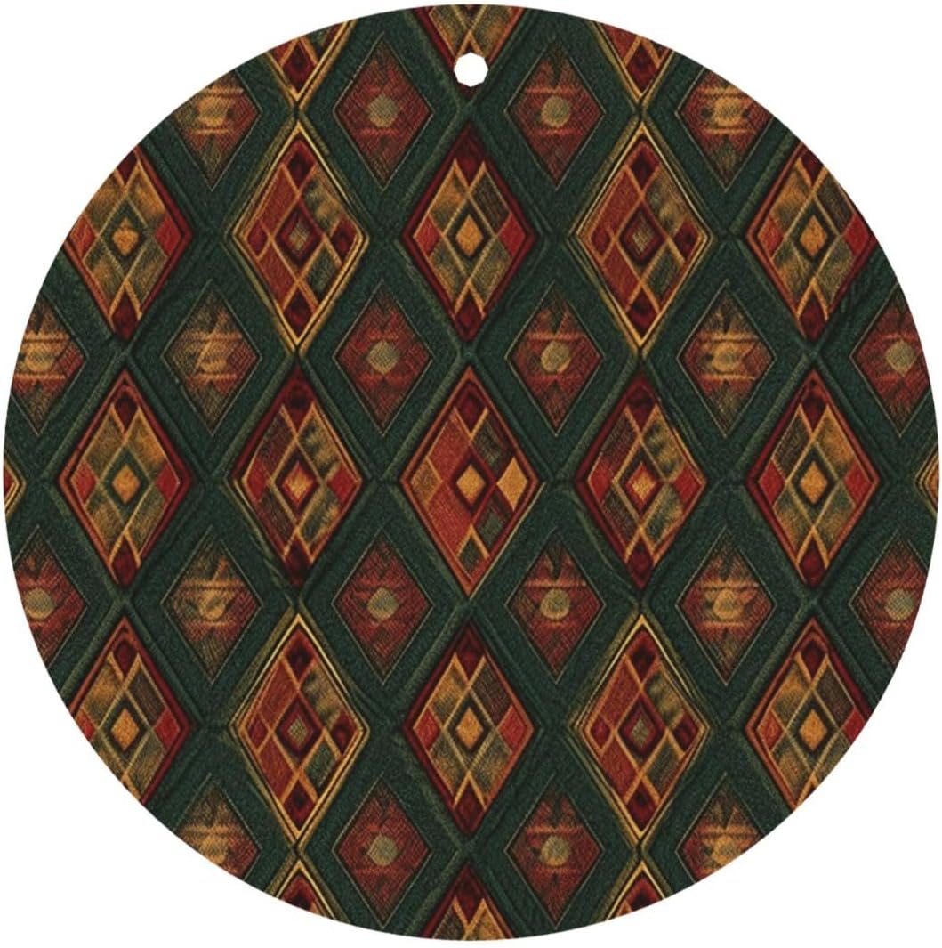 Car Air Freshener 24 PCS Rhombus Pattern Hanging Car Air Fresheners Auto Interior Decor Card Freshener Strong Scented Card Lavender Cars Scents for Office Bedroom Close Drawer Round Shape