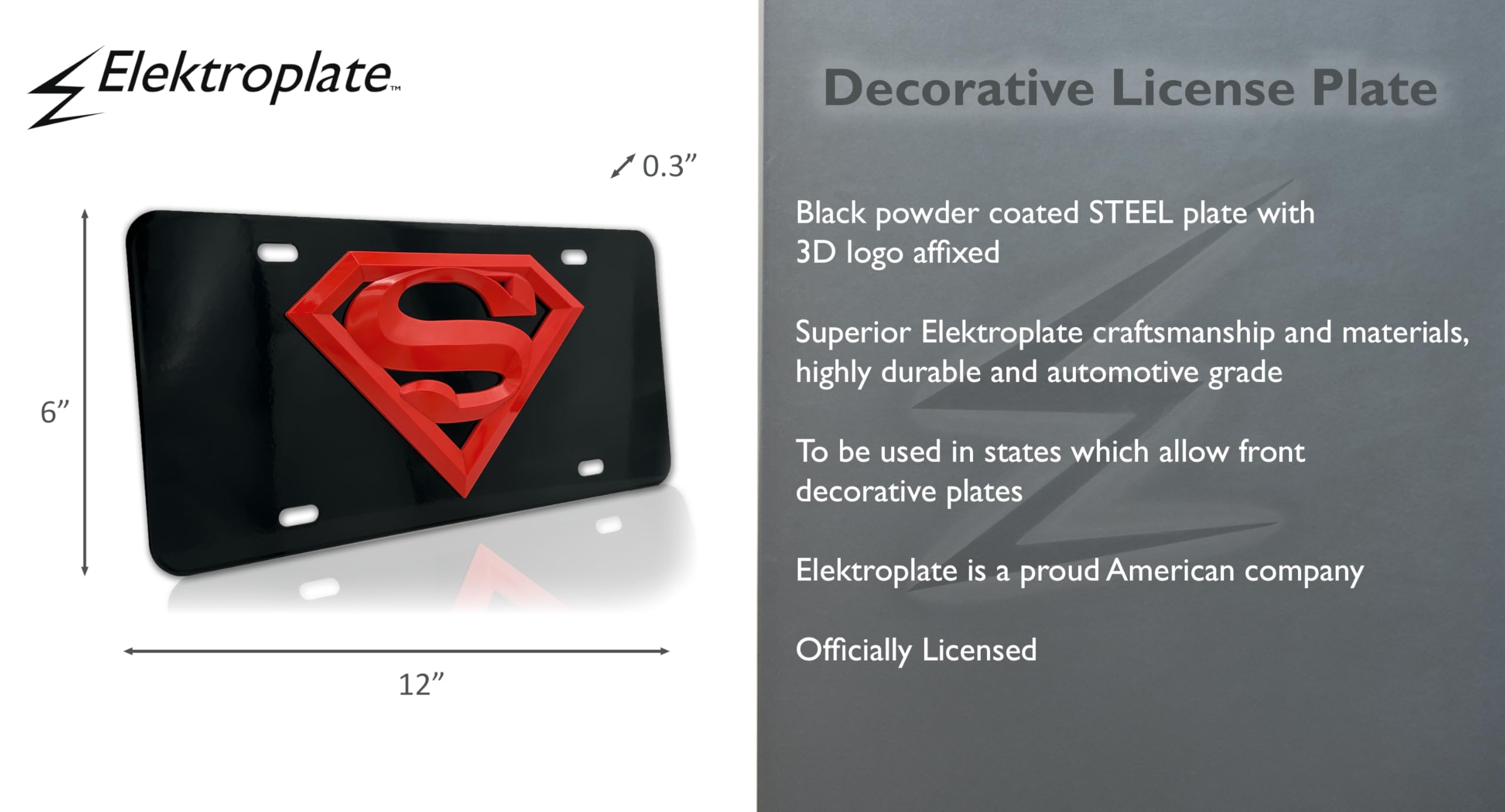 【ぱぴ】Black Design BX-plate/ironplate ぱぴ】Black Design BX-plate/ironplate ZSPEC Black PTU Holes