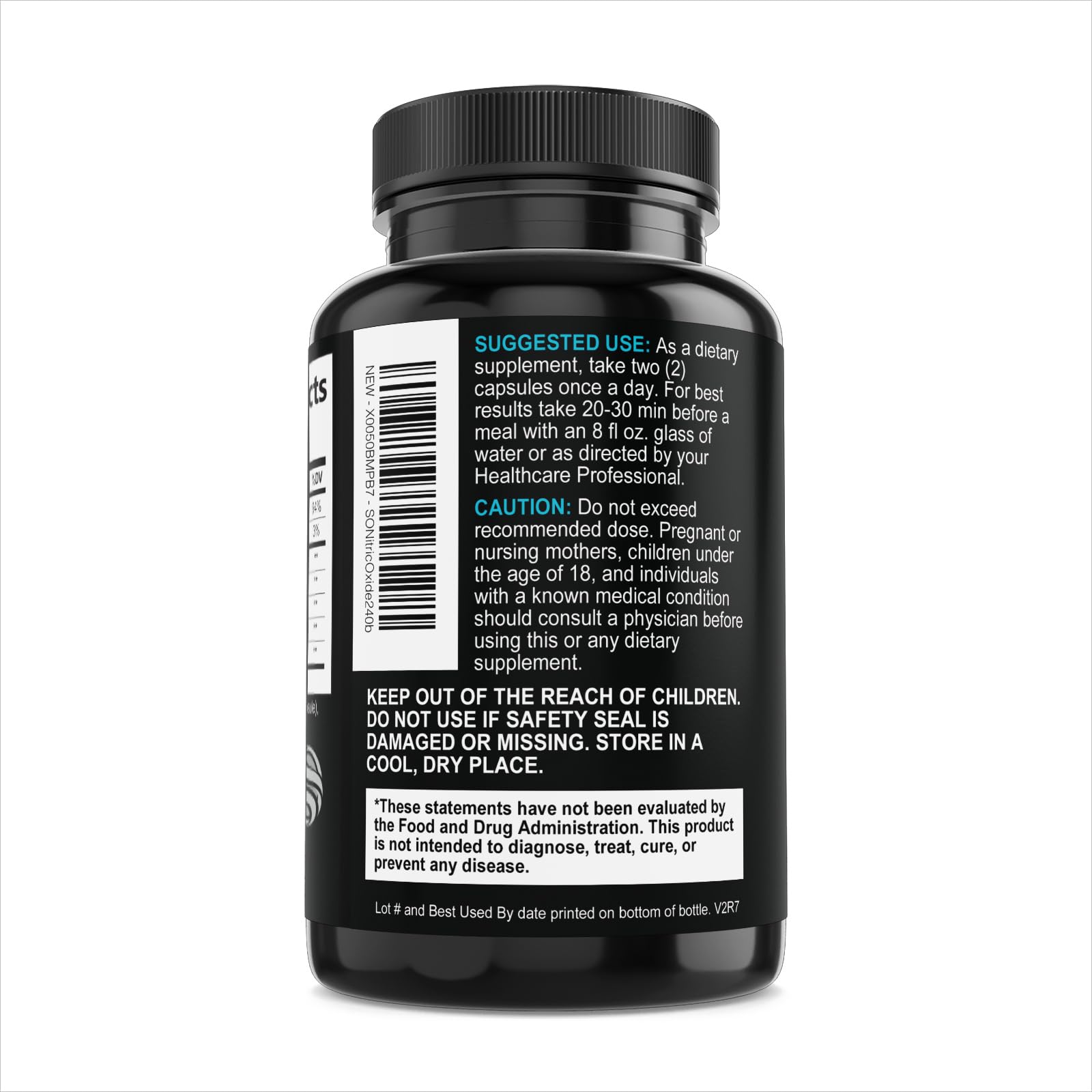 Extra Strength Nitric Oxide Booster - 3X Strength L-Arginine, Citrulline, & Beta Alanine - Premium Nitric Booster Natural Energy, Muscle & Heart Support, Bottled in USA for Men & Women - 240 Capsules — Amazon image 8