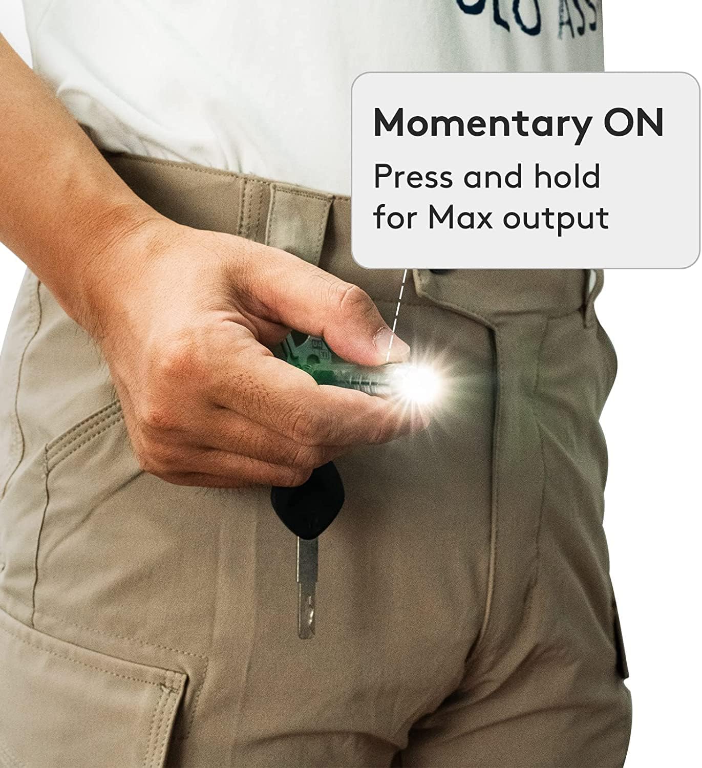 RovyVon G4 Aurora A8 USB-C LED Keychain Flashlight, Momentary On, Lock Mode, Max 650 High Lumen Super Bright with EDC Mini Size, USB-C Rechargeable,8 Modes,Gift for Checking,Reading(365nm/White)