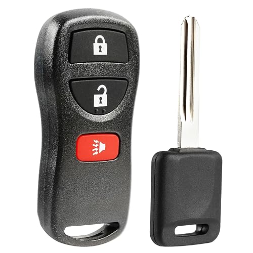 Keyless Entry Remote Fob with Replacement Ignition Key for Infiniti