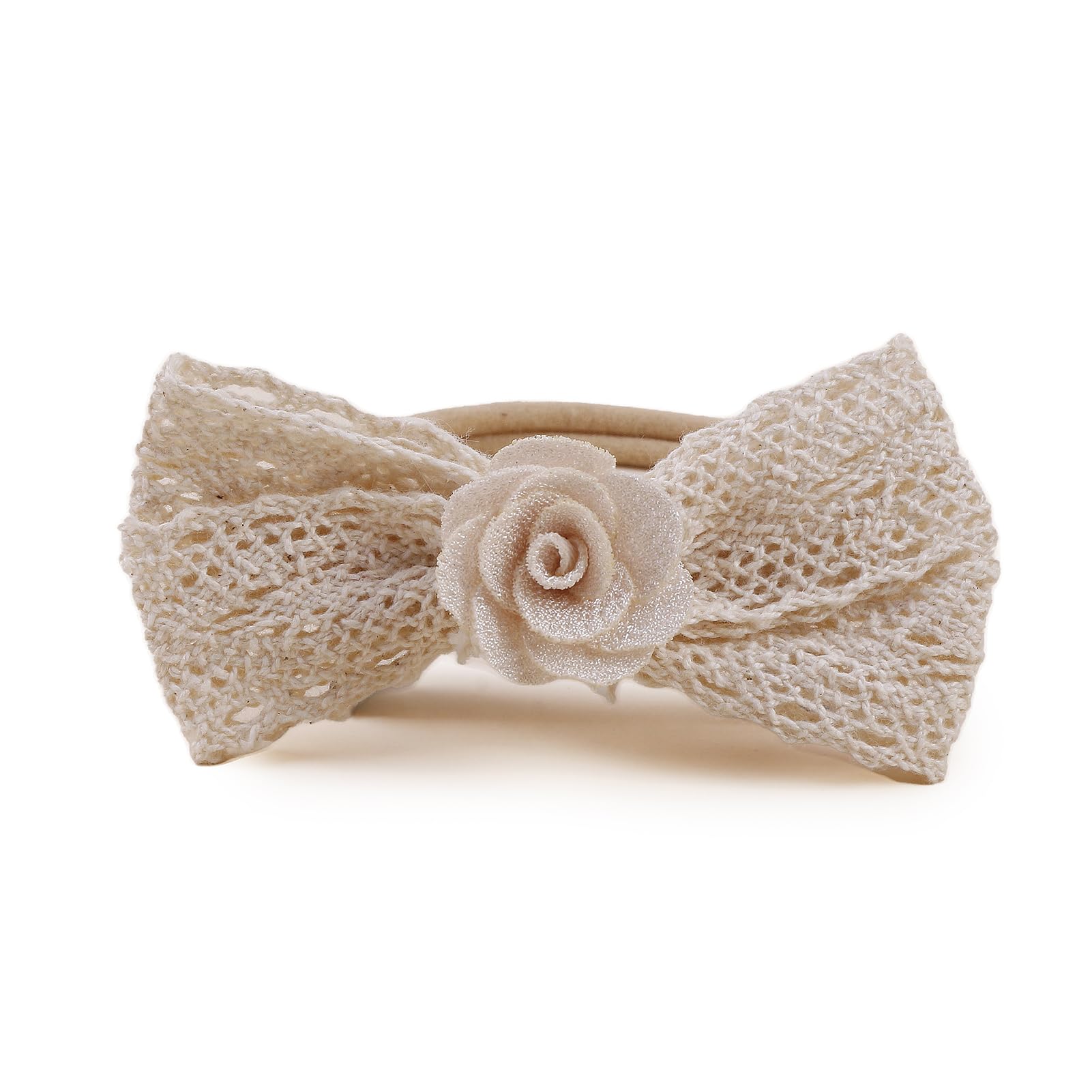 cherrboll Juego de diademas y calcetines para bebé, 3 unidades, suaves y florales, lazos para el pelo, calcetines de punto para recién nacidos, niños pequeños, accesorios de fotografía, regalos