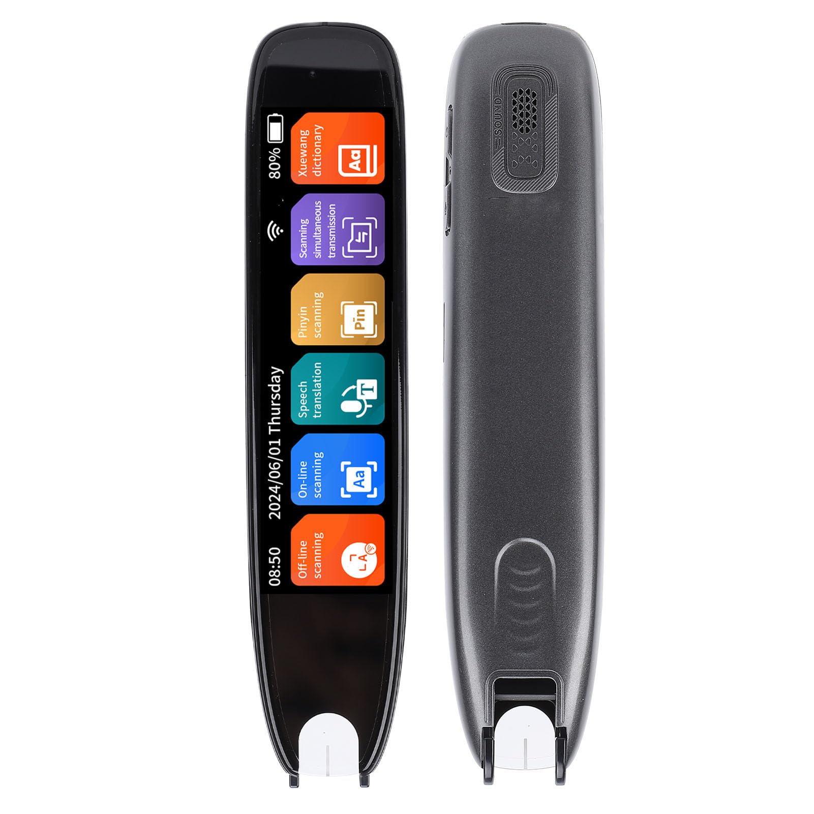 WingFly Stylo Lecteur Scan, Stylo Traducteur De 142 Langues, Stylo De Lecture Numérique OCR Pour Dyslexie, Personnes Âgées, Enfants, Étudiants, Stylo Lecteur Hors Ligne Supportant La Synthèse Vocale