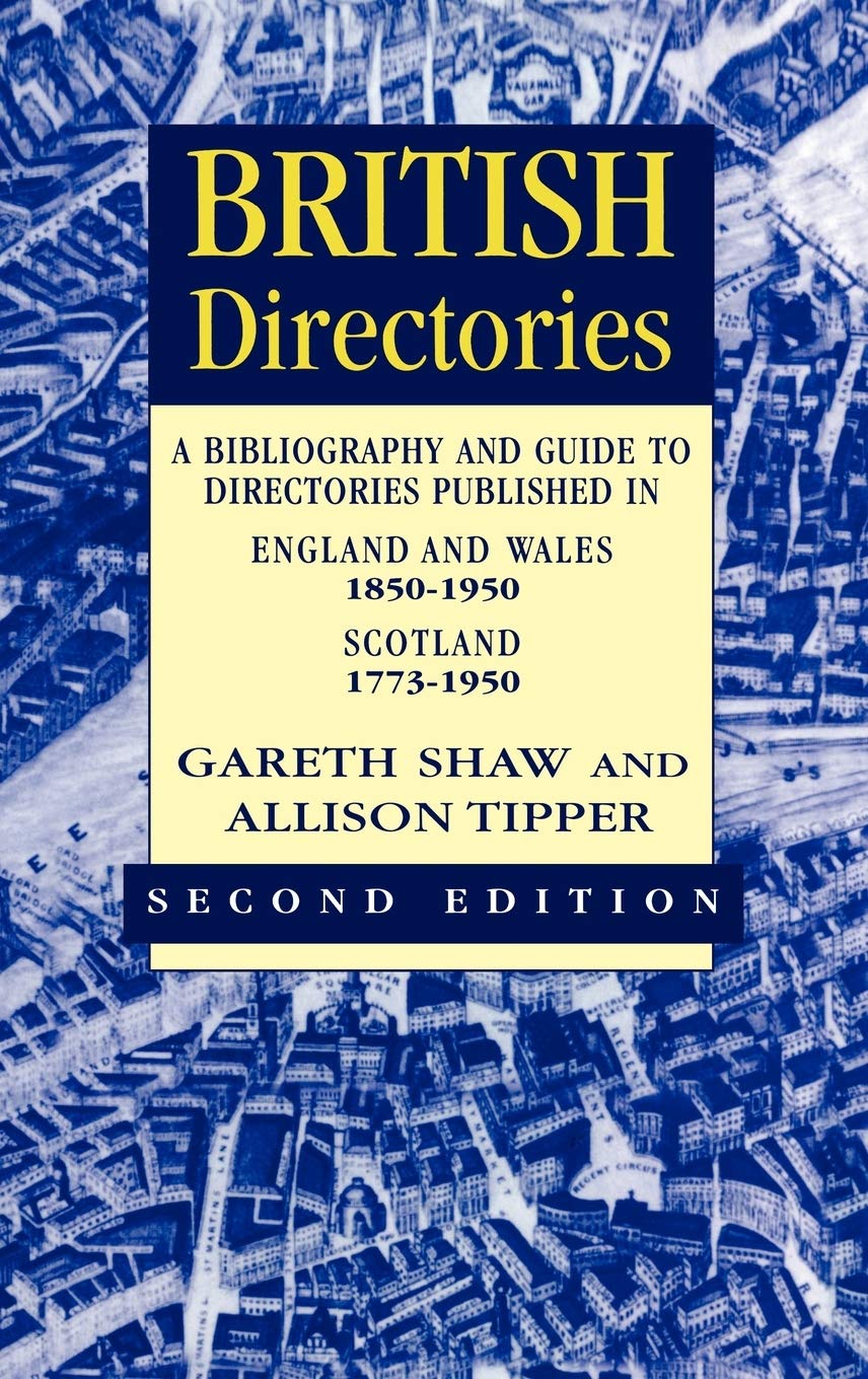 British Directories guide bibliographique et répertoires anciens de Grande-Bretagne