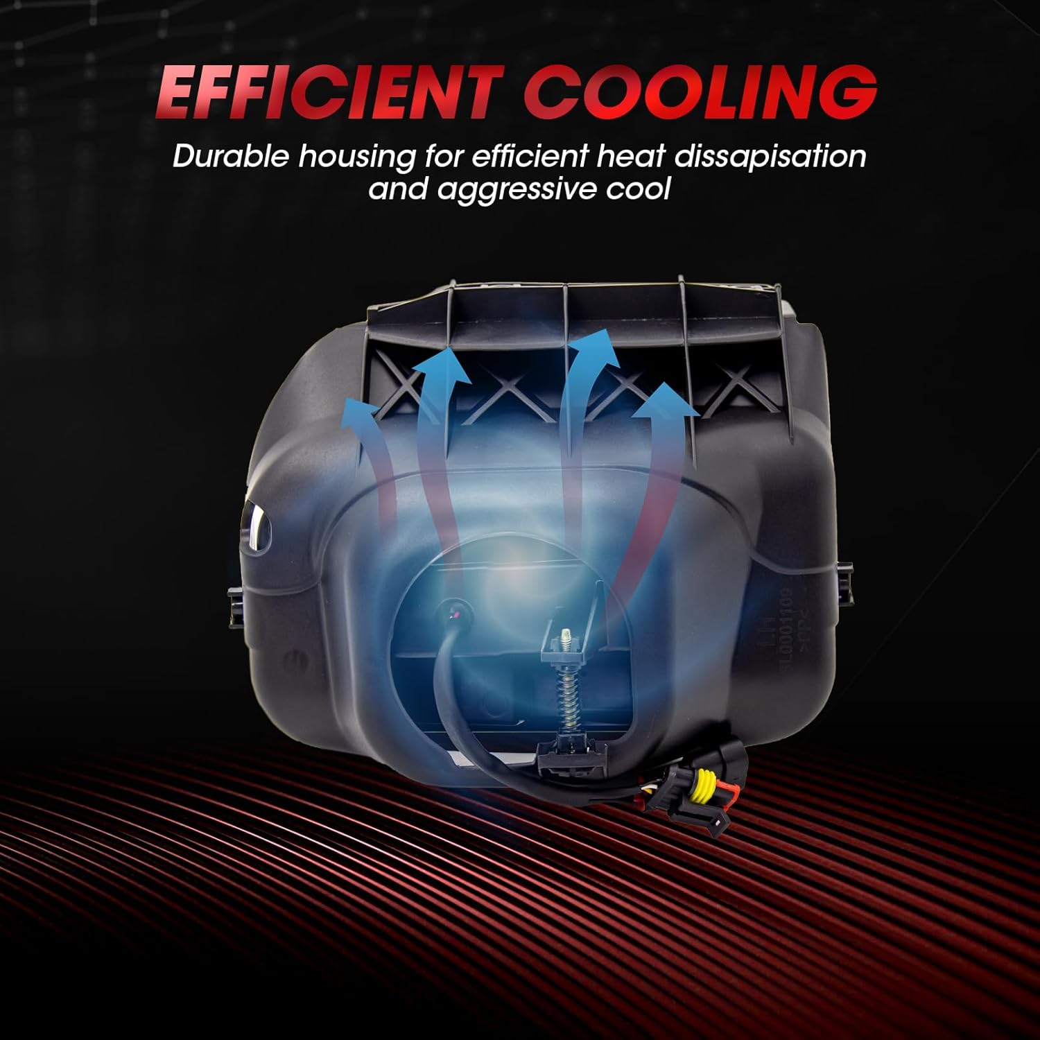 New Version LED Fog Light Replacement For 2003-2007 Chevy Silverado 1500 2500 3500/2002-2006 Chevy Avalanche LED Fog Lamps 1 Pair(Black Housing with Clear Lens)