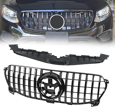 KARPAL Front Bumper Grille Lower Grill Compatible with 2020-2022 Mercedes W167 GLE-CLASS Standard All Black