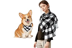 E-Clover Matching Buffalo Scarf for Dog and Owner