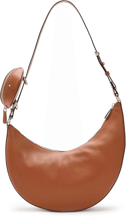 Женские сумки Kate Spade New York Duo Pebbled Leather Large Crossbody, цвет: Коричневый
