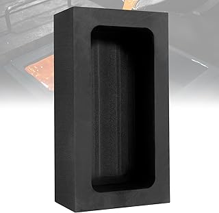 GanFindX 1 PCS (1KG Au-56ML) Pure Graphite Ingot Molds for Melting Casting Refining Gold Silver Metal Aluminum Copper Brass with Packing Box