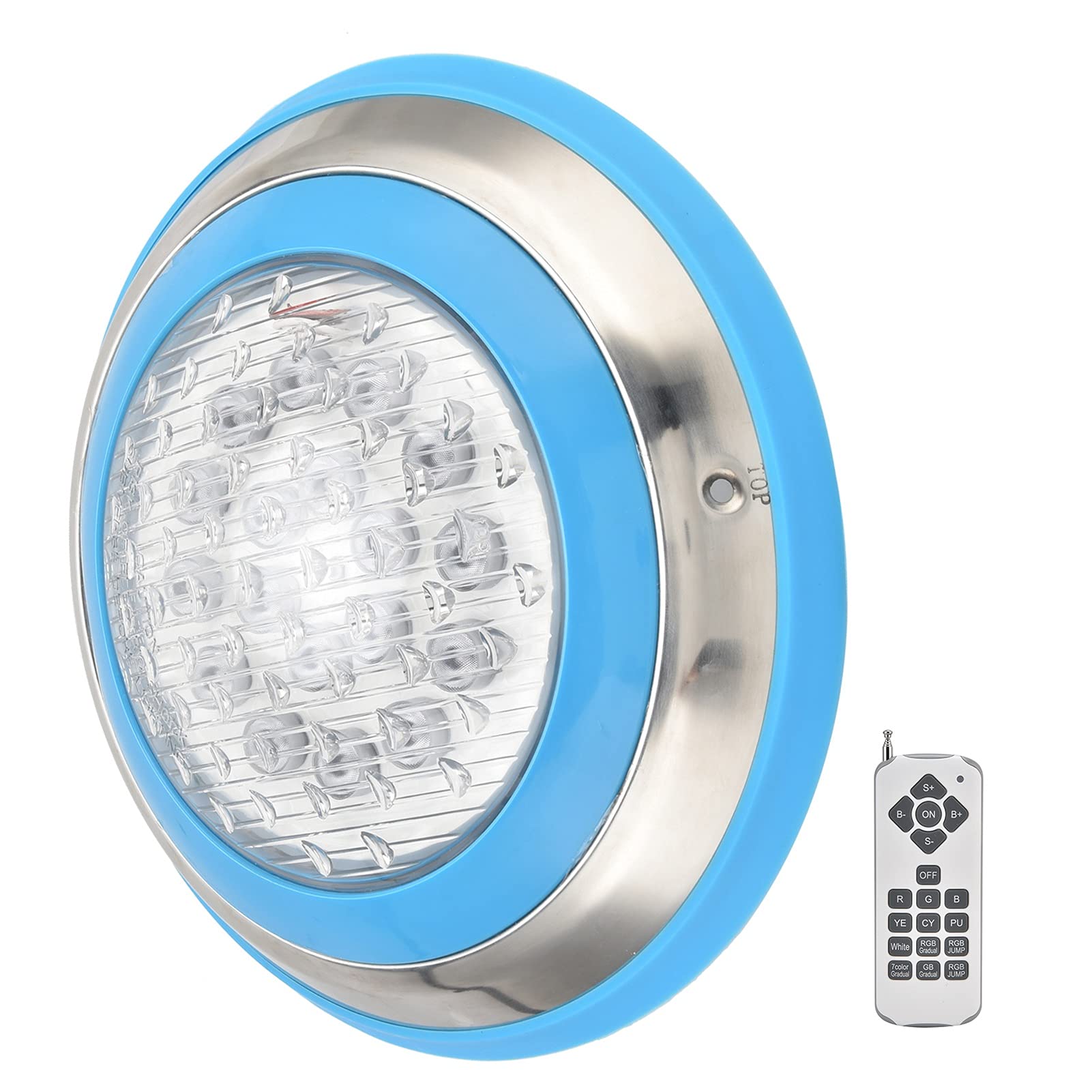 FTVOGUE Tauchlicht, LED -Poollicht mit Fernbedienung, RGB -Unterwasserlicht, IP68 Wasserdicht für Poolbeleuchtung, Landschaft, Teich, Hotel Schwimmbad (24W)