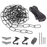 Canomo Swag Light Kit Included 12 Feet Chandelier Chain&comma; 15 Feet Lighting Cord and Instructions for Chandelier&comma; Pendant Light and Ceiling Fan Light&comma; Oil Rubbed Bronze