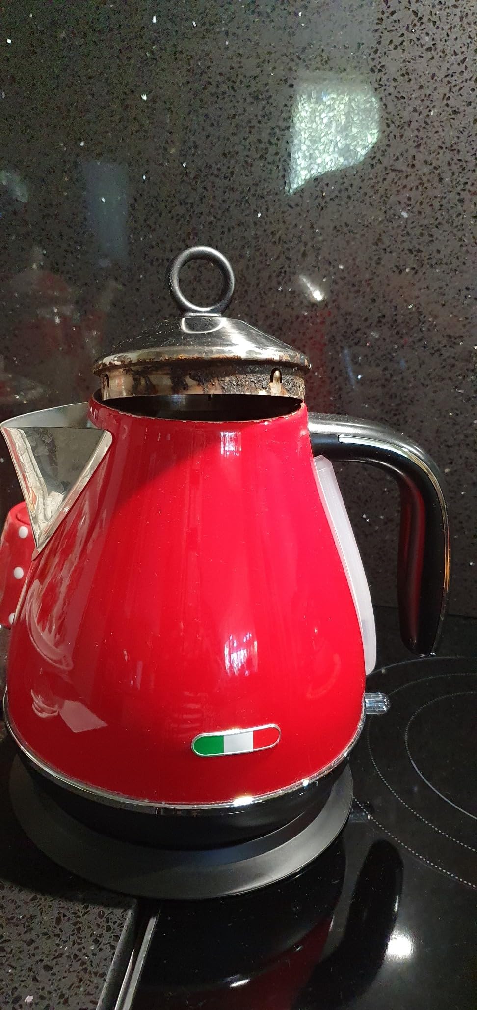 Vintage Electric Kettle and Toaster SET Combo Deal Stainless Steel Red