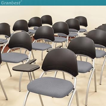 Granbest Stylish Waterproof Dining Room Chair Seat Covers Set of 4 High Stretch Dining Room Chair Seat Cushion Protective Covers Washable Seat Protector for Banquet Kitchen Party Hotel (Set of 4 Light Grey)
