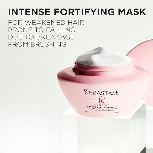 Miniatura 2 de KERASTASE - Mascarilla capilar Genesis, antirotura y fortalecimiento para cabello débil o dañado, nutre, desenreda e hidrata el cabello, para