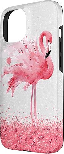 Vista 11 de Funda para iPhone 13 Cute Flamingo Women Girls Flamingos Birds