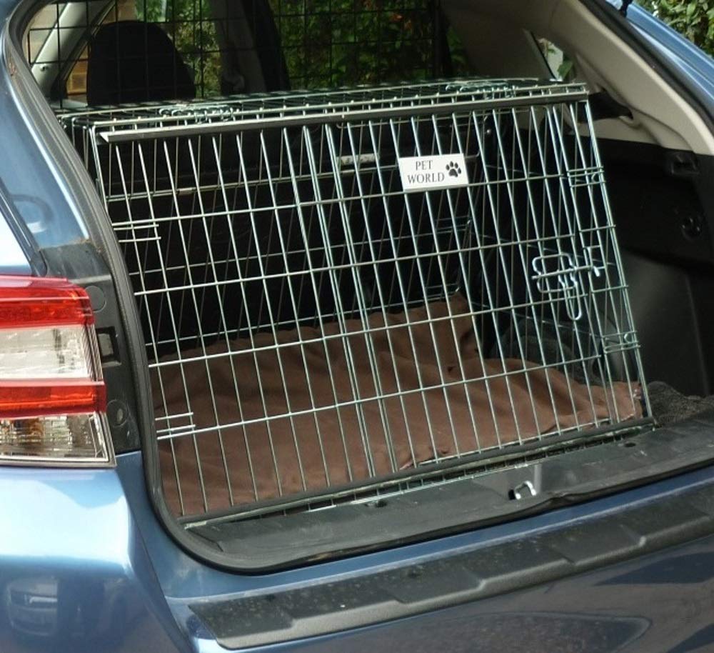 PET WORLD Dog Puppy Pet inclinato viaggio addestramento trasportino cassa, gabbia Adatto per Subaru XV