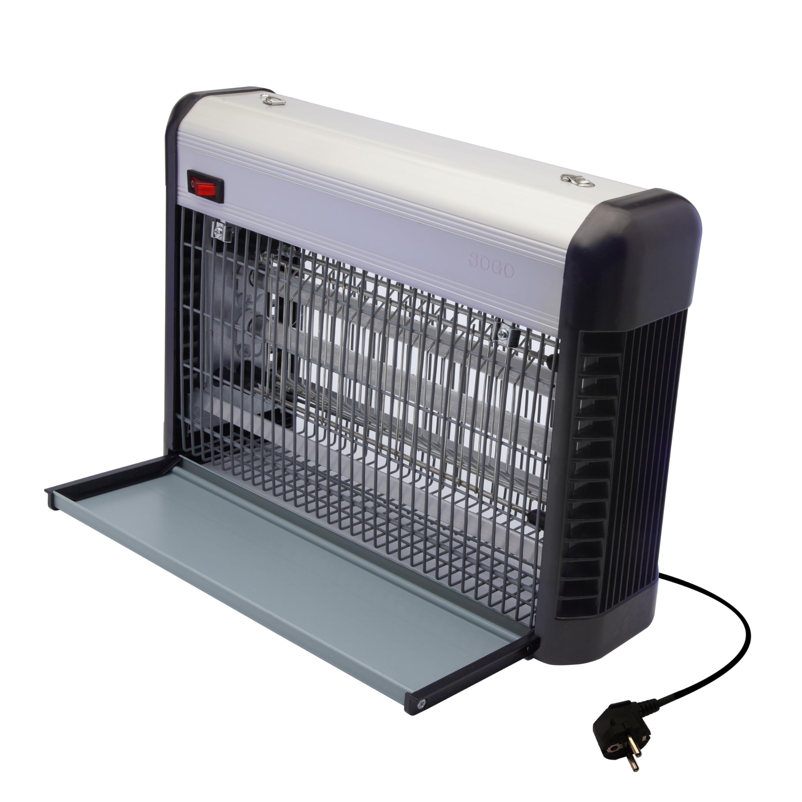 SOGO SS-13915 Mata Insectos Blanco - Silencioso y Eficaz - Elimina Mosquitos con Rejilla Electrificada