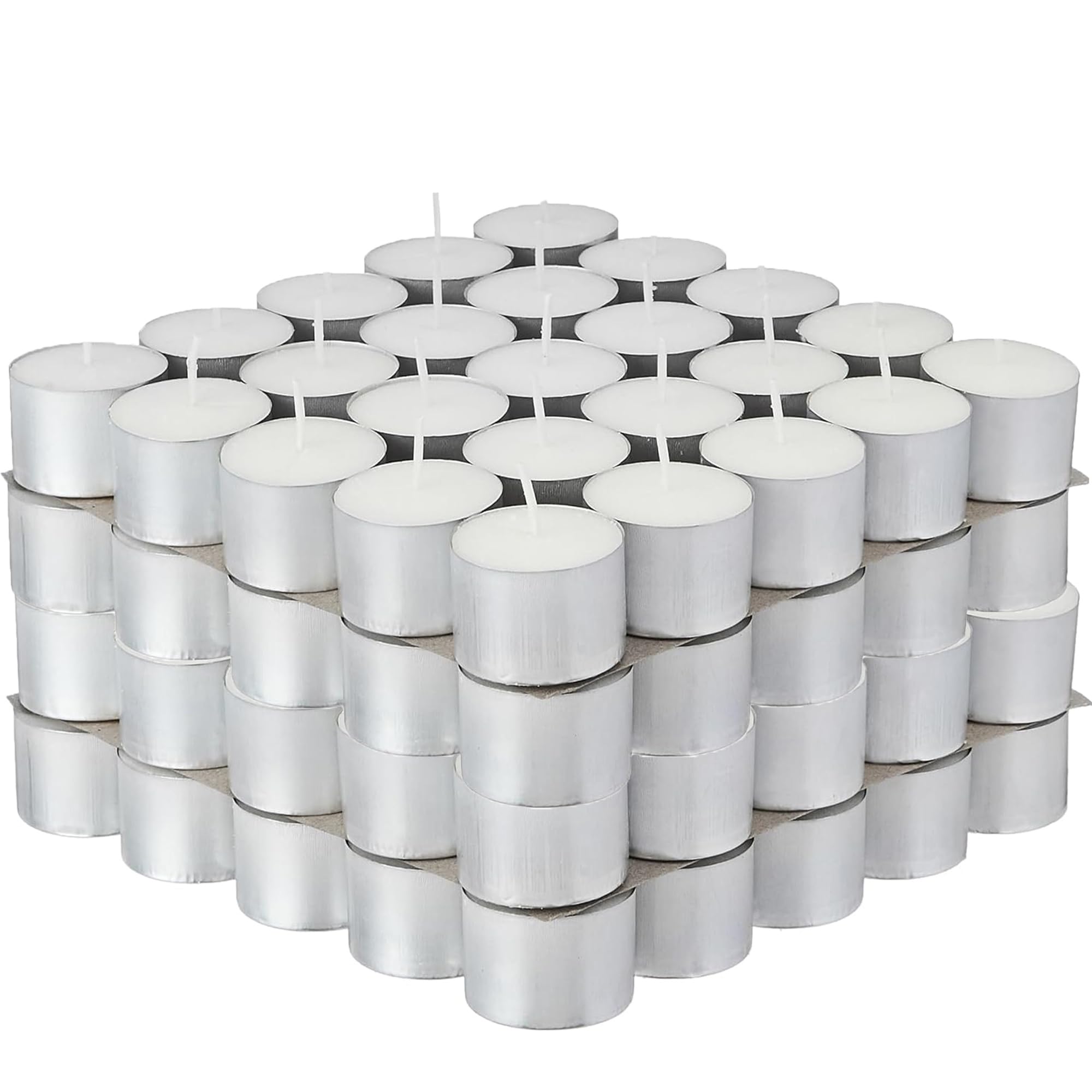 Ein Sof Jumbo Tealight Candles (Pack of 50) - 9 Hour Long Burn Time - Unscented, Smokeless & Dripless Pure Wax - White Tea Lights for Home Decor, Diwali, Spa Emergency & Blackout thumbnail 12