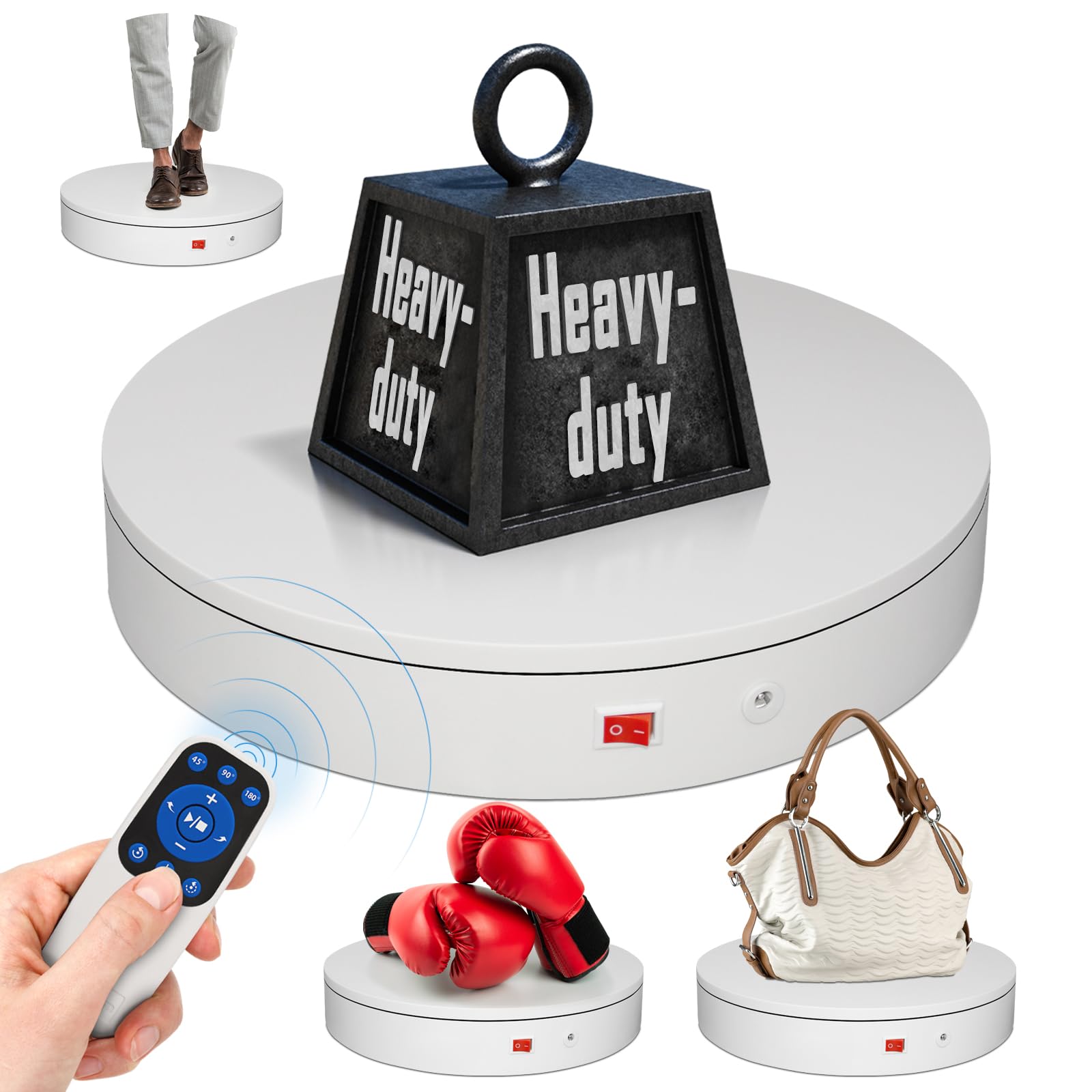 Motorized Rotating Turntable Display Stand - 360 Rotation -15