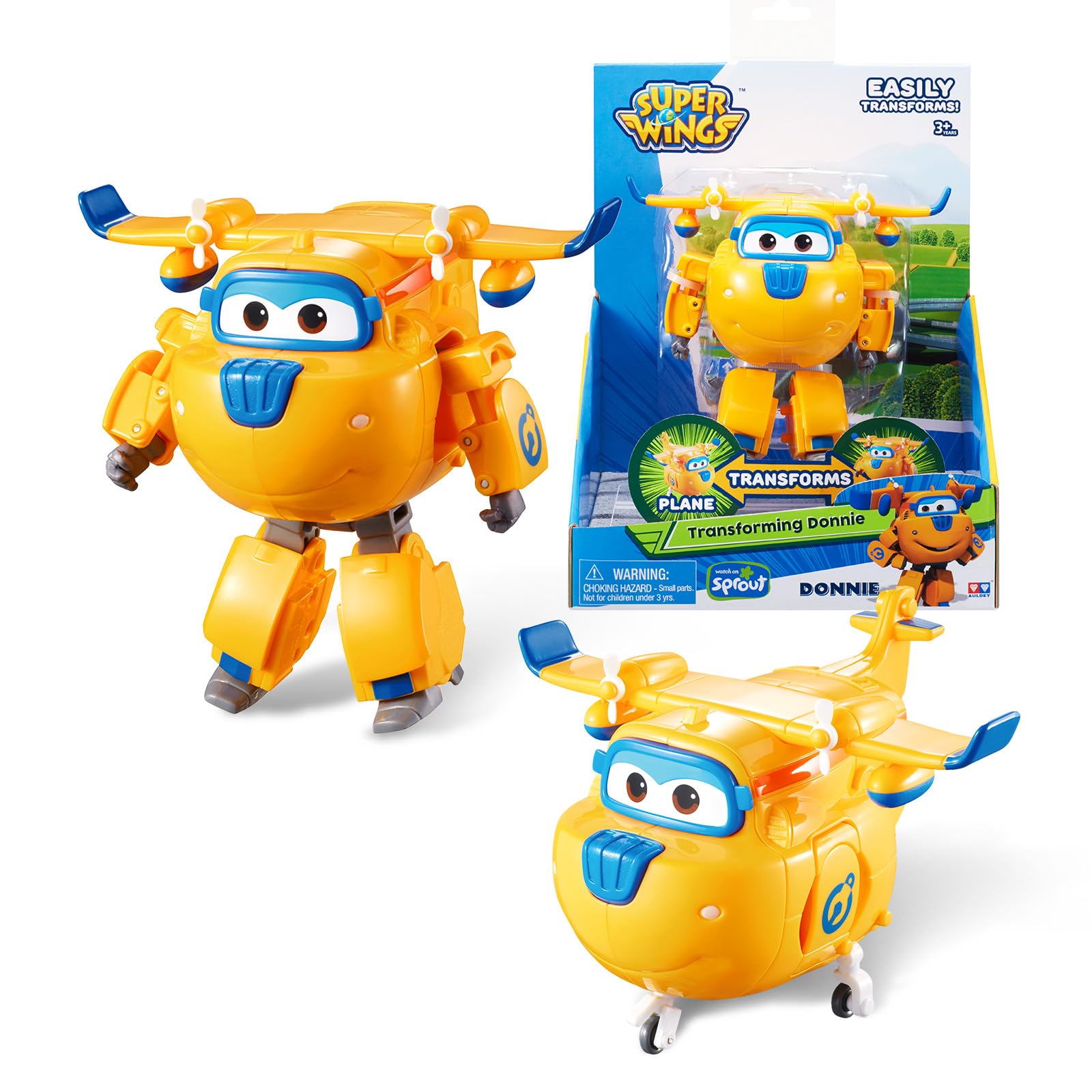 Super Wings 5" Transforming Donnie Airplane Toys Vehicle Action Figure