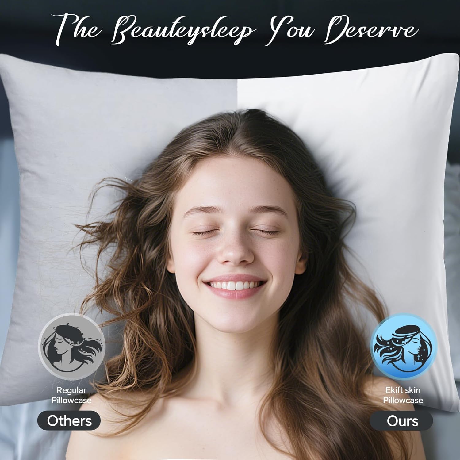 SUPA MODERN Cooling Pillow Cases for Hot Sleepers Pillow Covers Queen Size Set of 4, Cool Pillow Cases Envelope Closure,Ultra Soft& Silky Smooth for Hair&Skin Care, Gifts for Women Men, Grey 20x30in