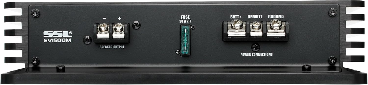 New Product Sound Storm Laboratories EV1500M Evolution 1500 Watt, 2 Ohm Stable Class A/B, Monoblock, MOSFET Car Amplifier with Remote Subwoofer Control