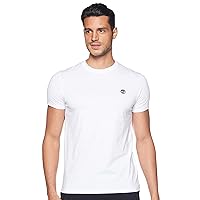 Timberland Ss Chest Tree Logo Jersey Slim Tee T-shirt, Bianco