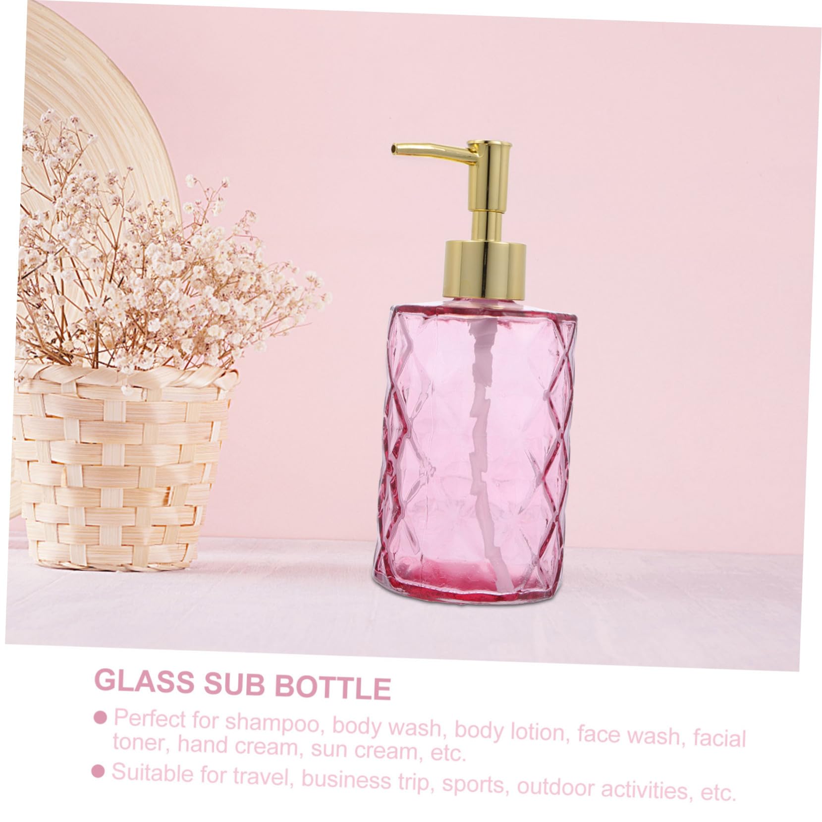 SOIMISS 3stücke Pumpe Für Seifenspender Spenderflasche Aus Glas Für Duschgel Shampoo Gesichtsreiniger Für Reisen Zuhause Und Büro